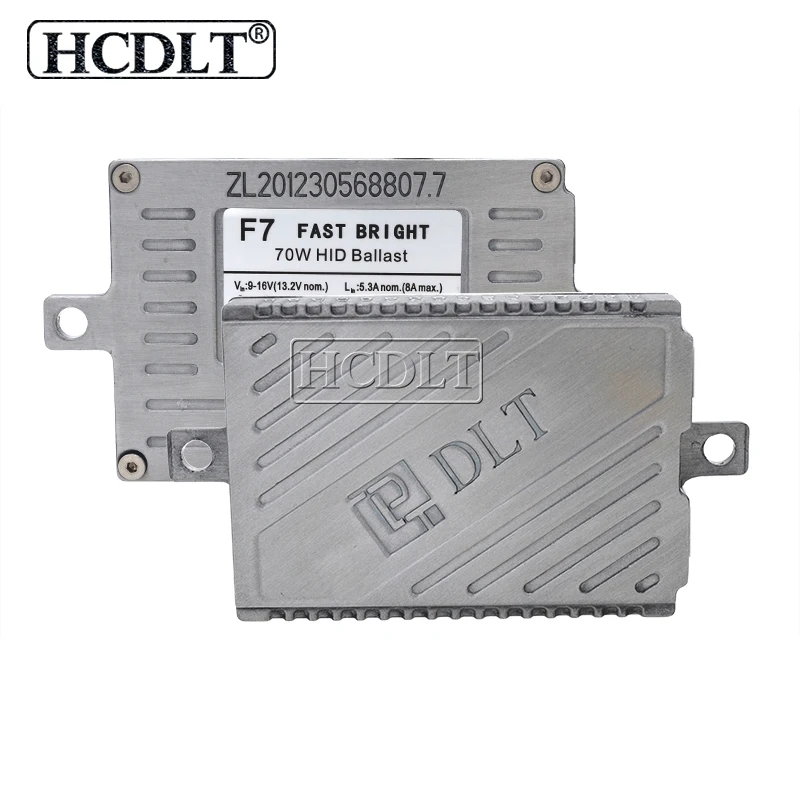 HCDLT 12 В AC 70 Вт DLT F7 Быстрый Яркий быстрый запуск HID Тонкий ксеноновый балласт DLT F7T блок зажигания реактора для 70 Вт HID комплект фар