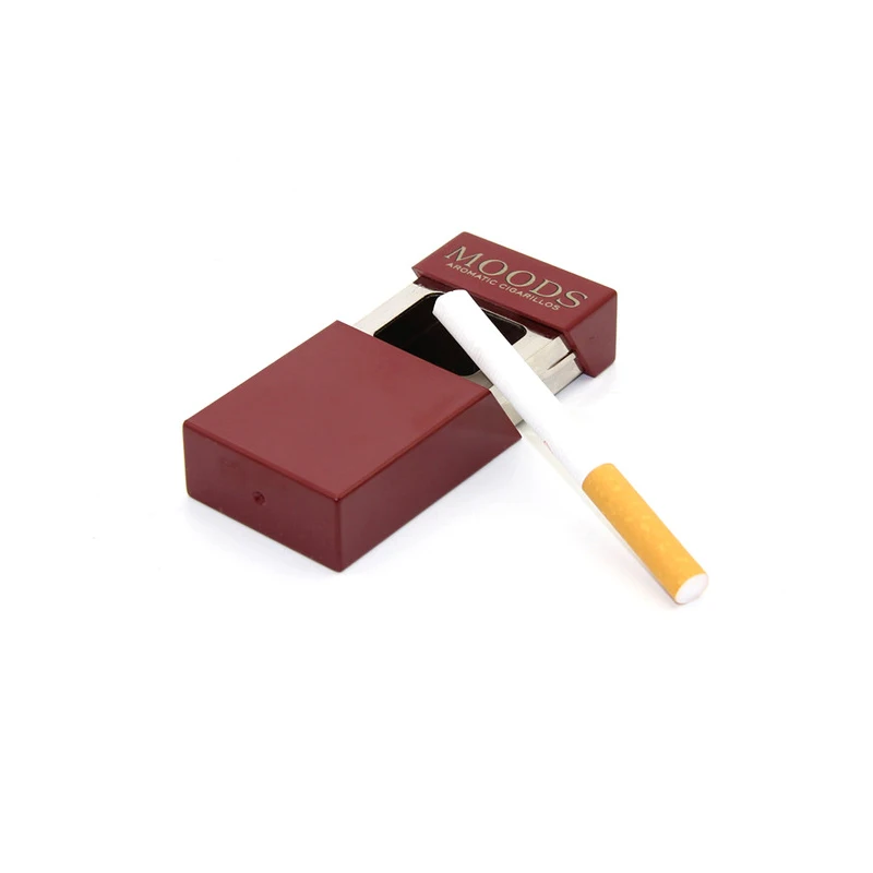 C Portable creative Ashtray outdoor Mobile Ashtray With lid Keychain Pocket auto aschenbecher Mini Cigarette Metal Bottle Storage - Цвет: C