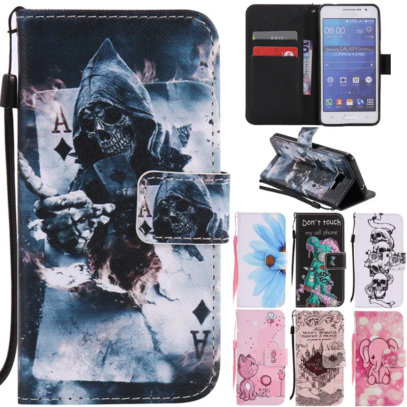 Роскошный кожаный флип чехол для Samsung Galaxy Grand Prime G530 G530H G531 G531H|case for samsung galaxy|case