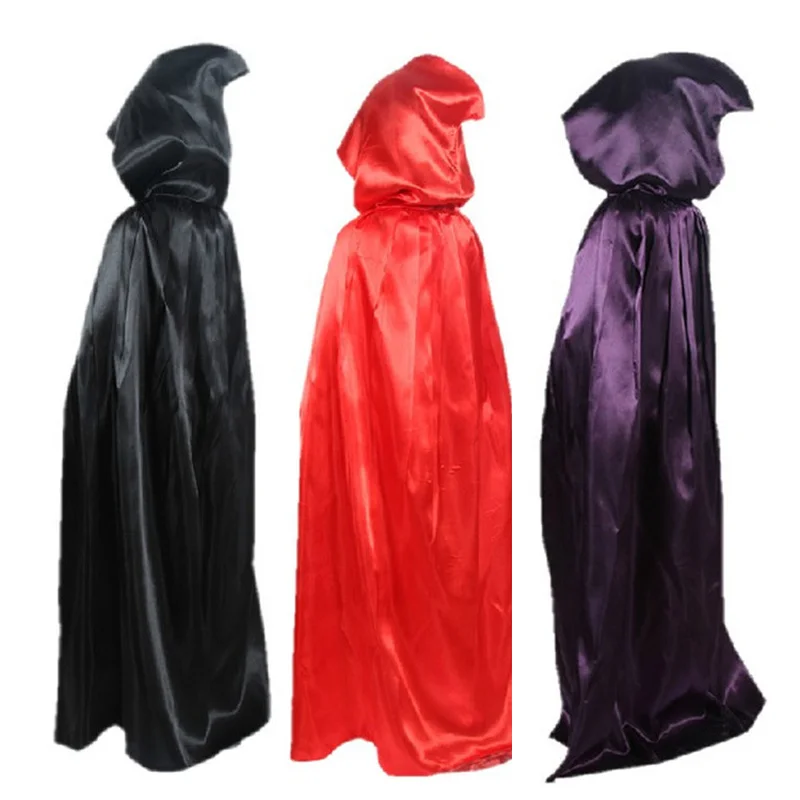 Новинка детский Готический плащ с капюшоном Wicca Robe накидка ведьмы для мужчин и