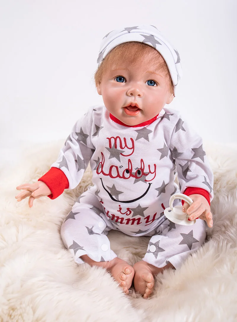

dollmai New arriva bebe reborn doll 50cm soft silicone reborn baby dolls com corpo de silicone menina baby dolls Christmas gifts
