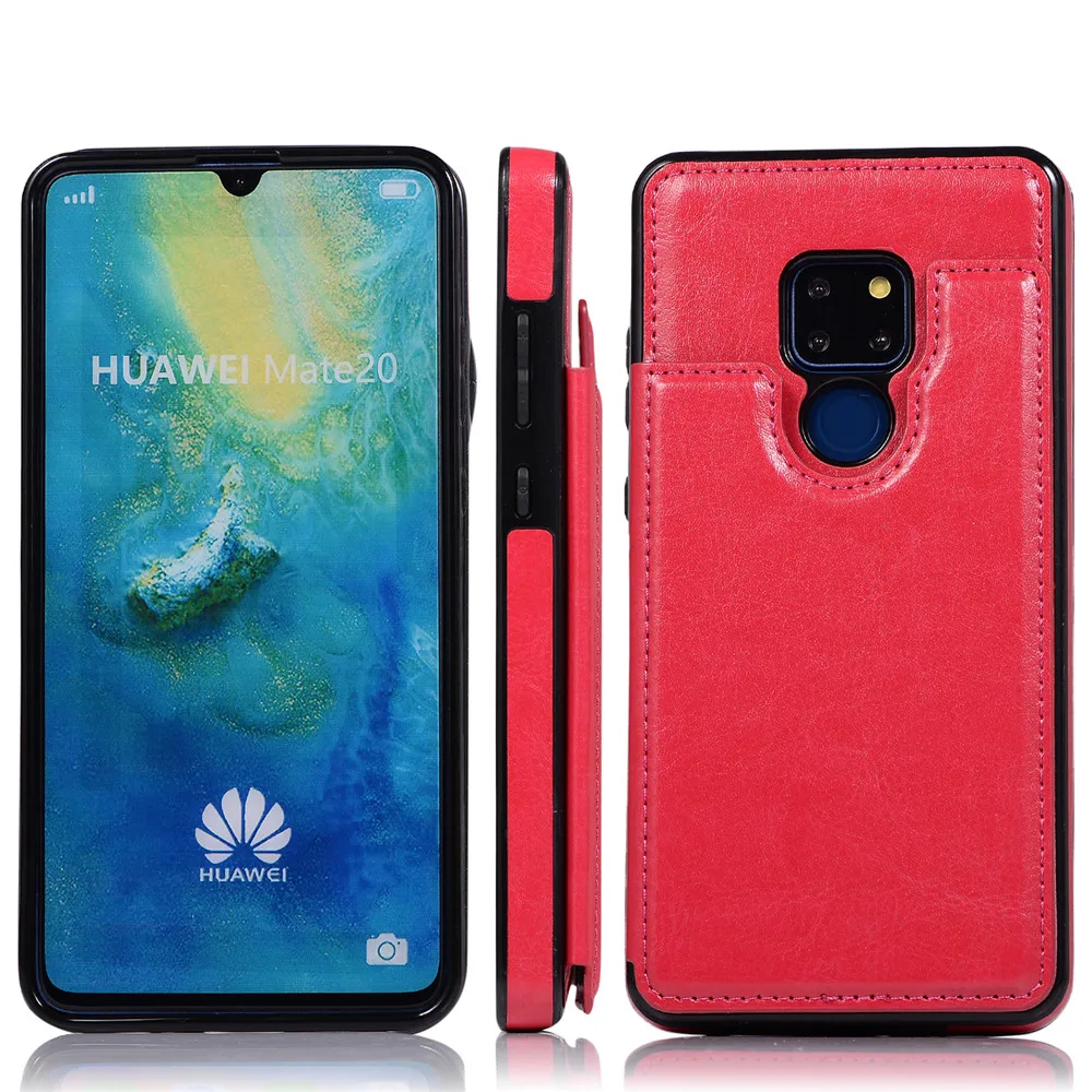 Держатель для карт, чехол-кошелек для huawei P30 P30 Pro mate 20 Pro Lite, роскошный мягкий кожаный чехол с магнитной застежкой, противоударный защитный чехол