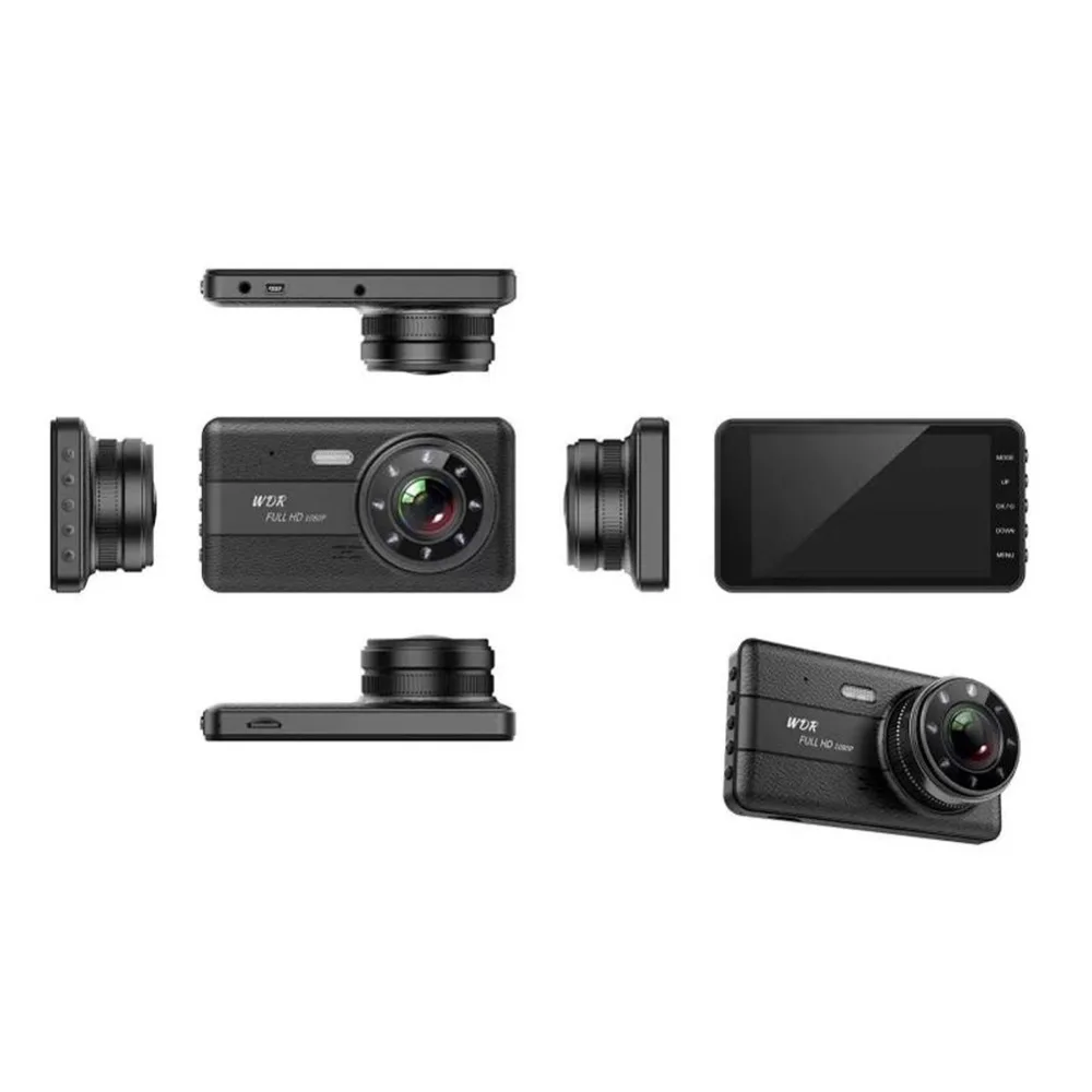 " ips двойной объектив Автомобильный видеорегистратор FHD 1080P 170 градусов приборная панель камера Автомобильный цифровой видеорегистратор цифровые видеорегистраторы монитор заднего вида