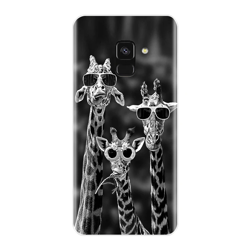 No.32 Чехол для телефона для samsung Galaxy A6 A8 плюс чехол для телефона из мягкого силикона ТПУ с рисунком милого кота Раскрашенная накладка на заднюю панель для samsung A3 A5 A7 чехол - Цвет: No.32