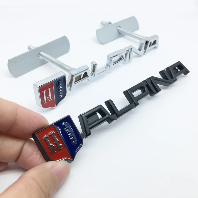 ANTINIYA 3D металлический ALPINA авто Стайлинг наклейки Передняя гриль ворота со значком