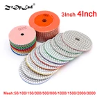 Шлифовальный диск ZtDpLsd, шлифовальная машина с алмазным напылением, 3, 4 дюйма, для сухой шлифовки, мрамора, гранита, гибкая шлифовальная машина для каменная керамическая плитка