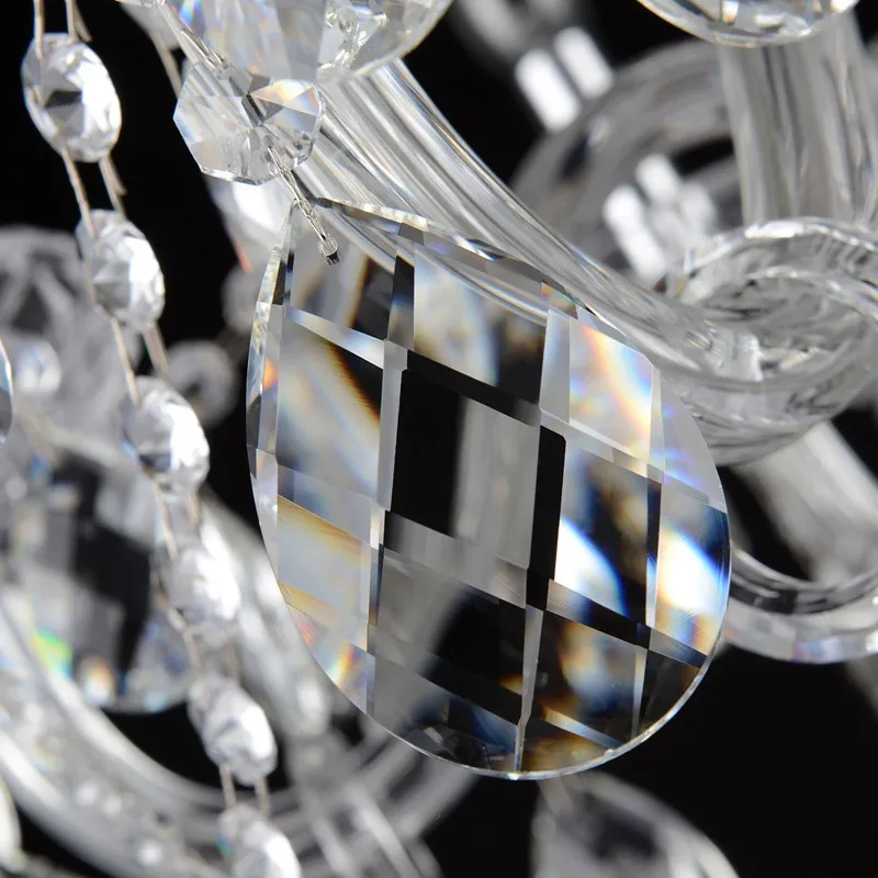 Хром 5 7 подсвечников свадебная стеклянная настольная лампа абажур прозрачные