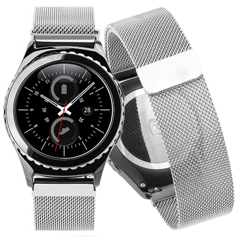Металлический Миланский ремешок-петля для Xiaomi Huami AMAZFIT ремешок Bip для Amazfit GTR 47 47 мм ремешок для часов Amazfit Straos 2 2S 3/Pace
