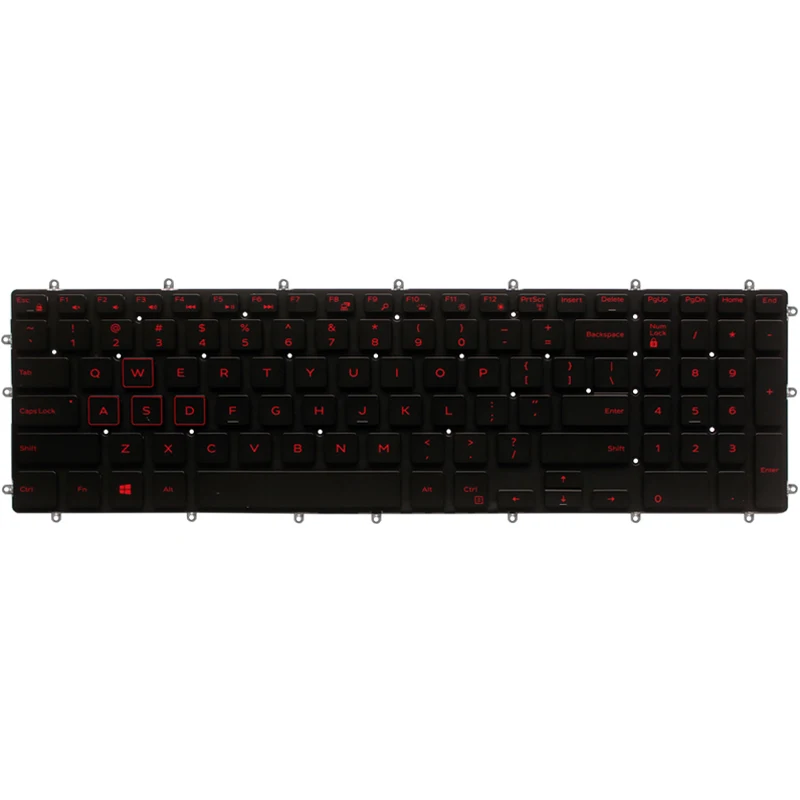Новая клавиатура US для ноутбука Dell PK131Q02B00 NSK EC0BC 01 9z. Nczld.a01 03NVJK раскладка клавиатуры