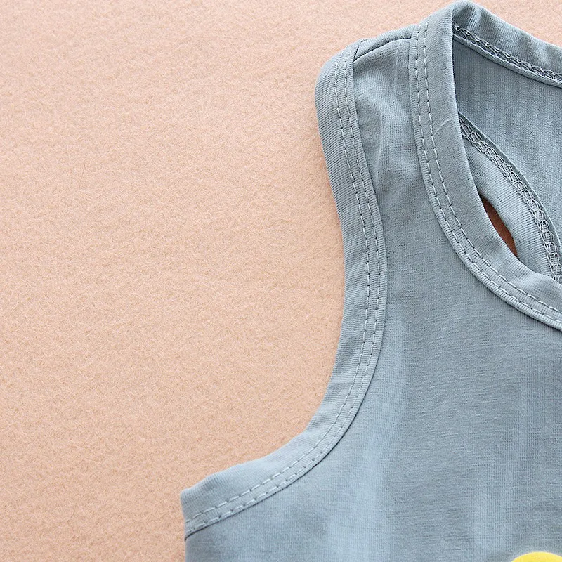 Комплект летней одежды WEIXINBUY для мальчиков 2 шт. хлопковый жилет и шорты комплект