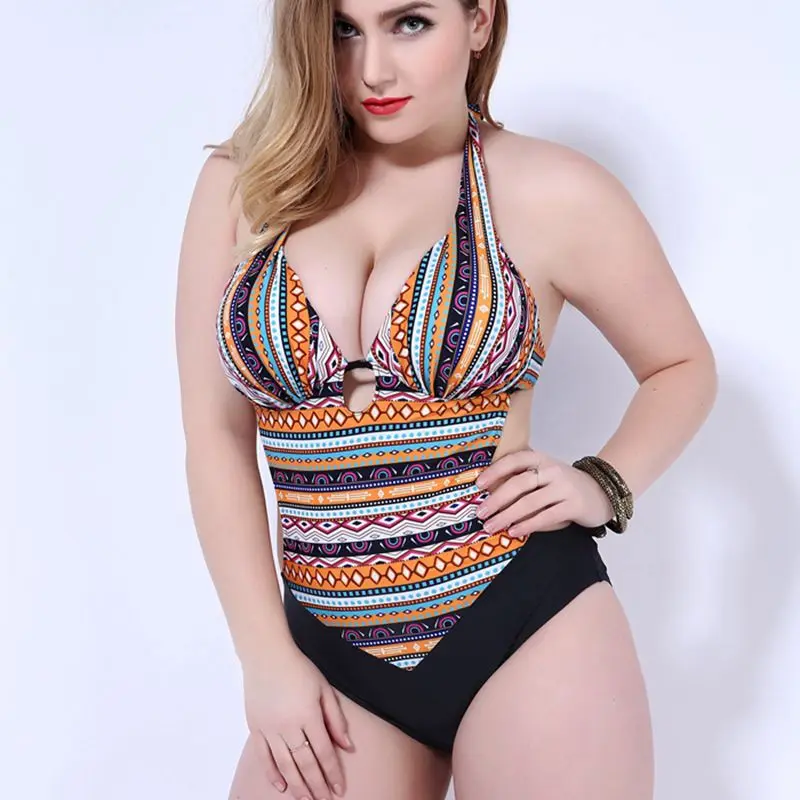 Новинка сексуальный Монокини женский купальник с лямкой на шее слитный Пляжное