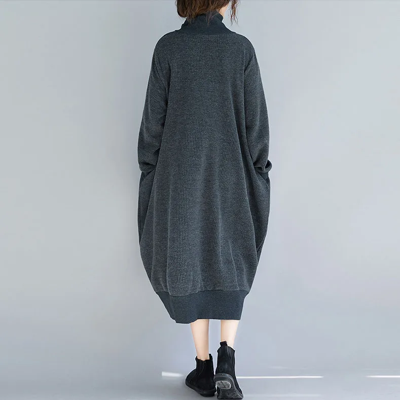 Johnature 2018 Winter Turtleneck Full Sleeve Knitting Solid Color Loose Casual Sweaters New Plus Size Korean Long Women | Женская одежда