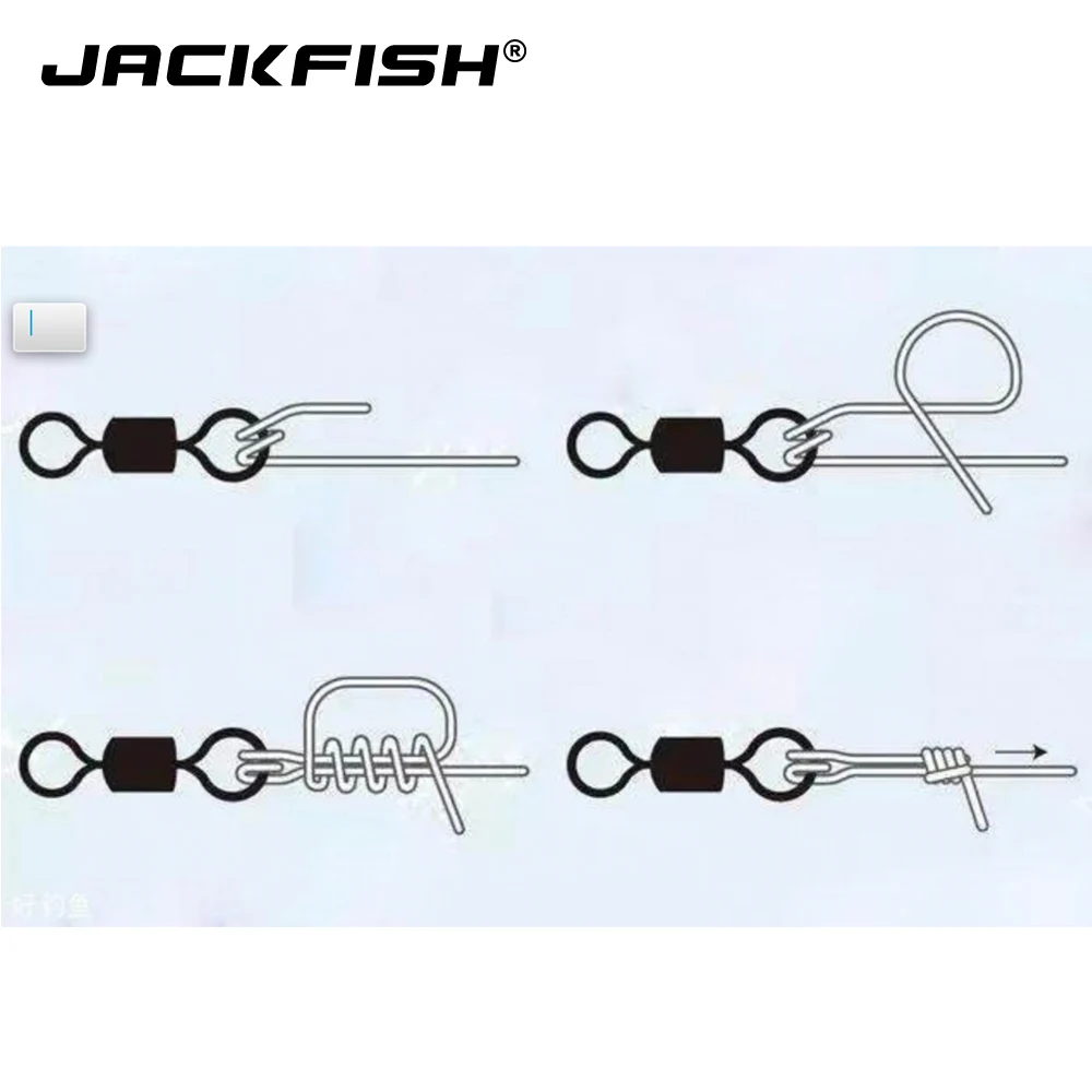 Рыболовный коннектор JACKFISH 8-слойное кольцо вращающееся вертлюжное твердое 50