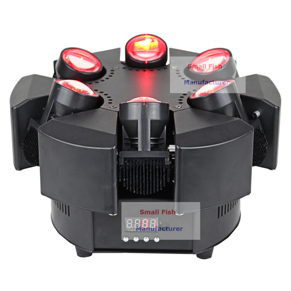 6X10 Вт RGBW 4в1 LED Smart Beam Moving Head Lights DMX512 сценический эффект для мытья света