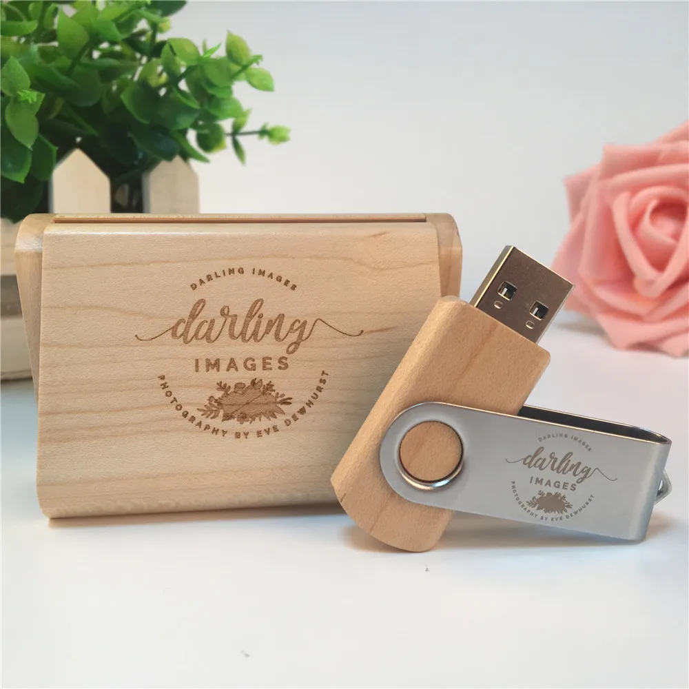 Кленовый флэш накопитель usb 3 0 с деревянной металлической застежкой (более 15 шт.