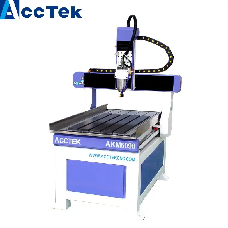 Новые продукты! AccTek 3d cnc чугунная рама машина 6090/cnc фрезерный станок металл|Фрезы