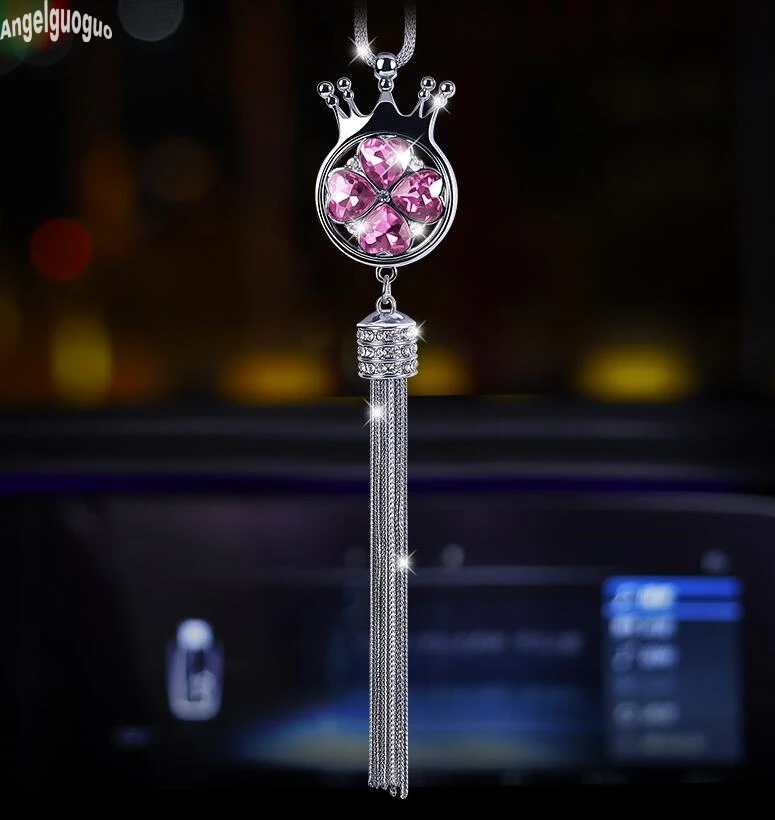 Автомобильное зеркало заднего вида кристальная подвеска кисточка для