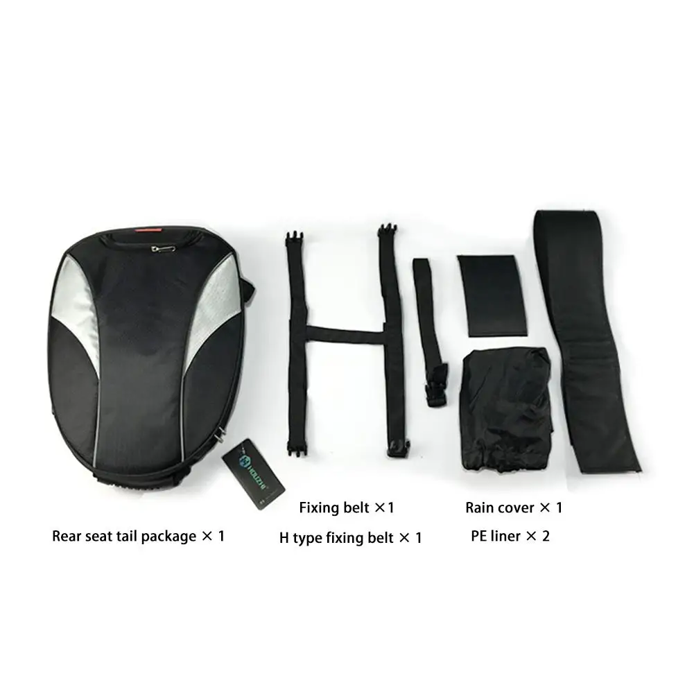 New Motorcycle Tail Bag Multifunctional Waterproof Sports Seatback Tool Luggage Carry Bike Storage Tank |