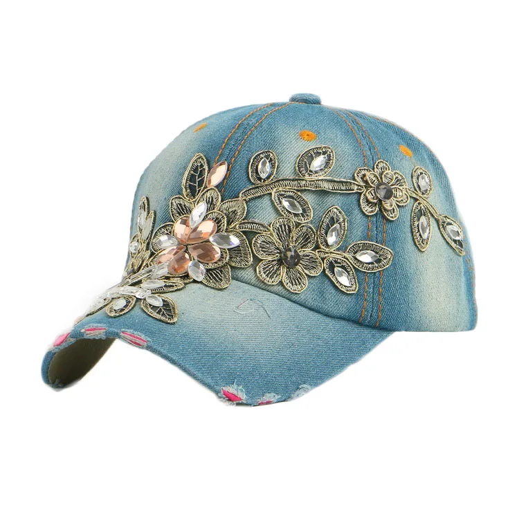 Новейший дизайн модели красоты корона в форме хрустальных бусин bling rhinestone girl женские роскошные Брендовые джинсовые бейсболки