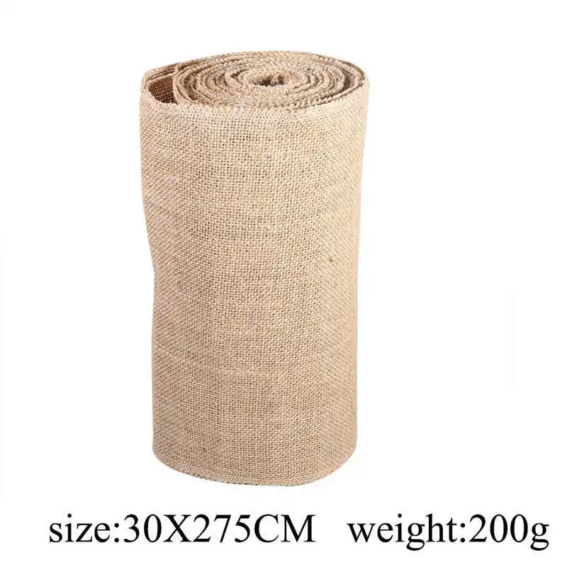 Свадебный Декор рулон льняная скатерть флористика сделай сам украшение