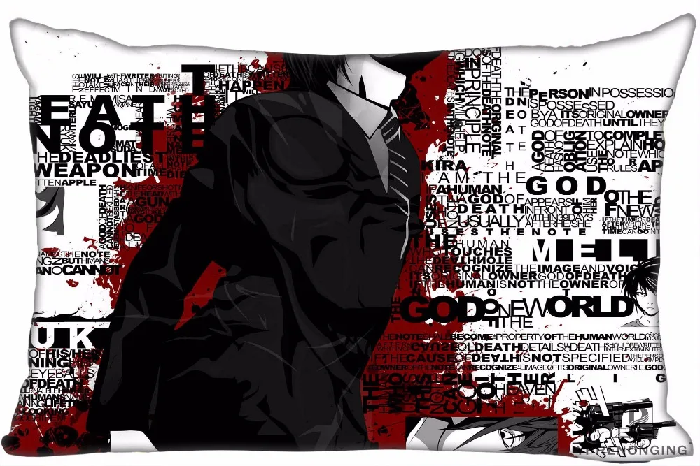 Best Custom Death Note наволочка молния на прямоугольную наволочку 35x45,40x60 см(одна сторона печати) 180516-02