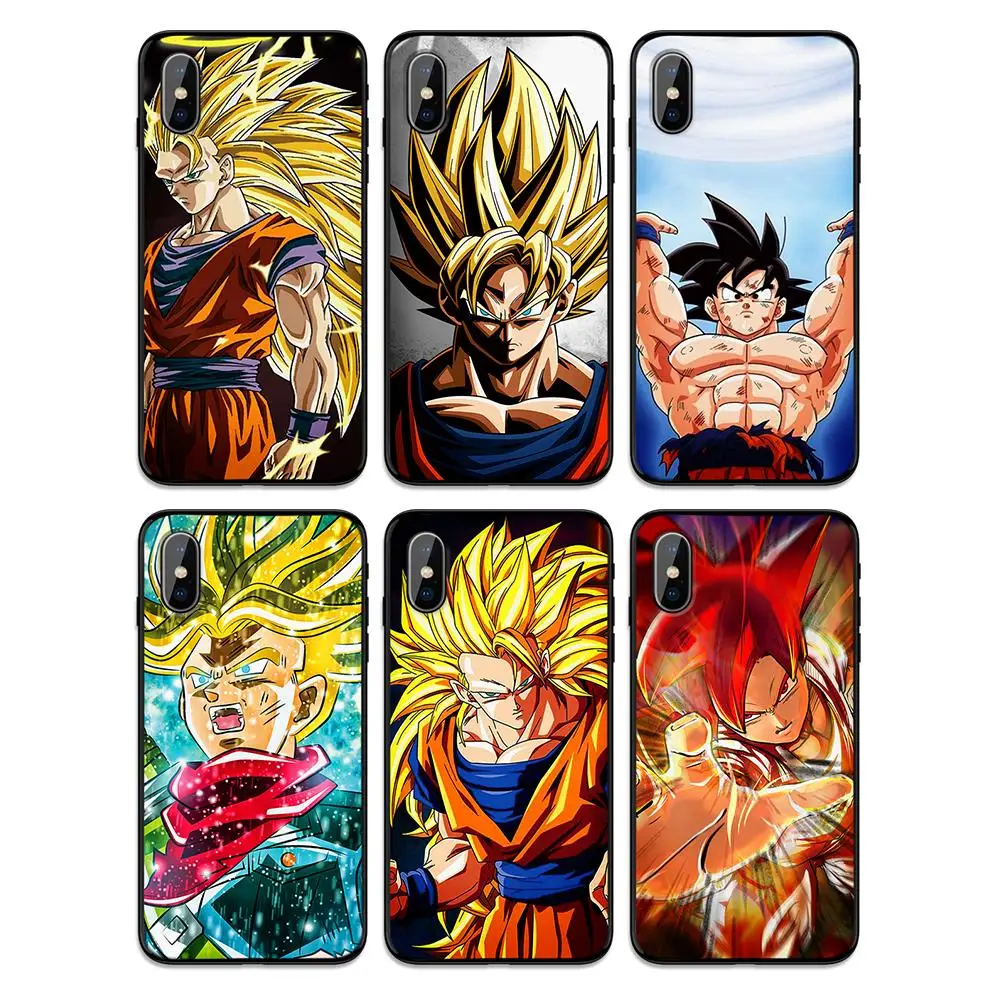 Мягкий чехол для мальчика Dragon ball из ТПУ Apple iPhone 6 6S 7 8 Plus 5 5S SE X XS MAX XR силиконовые