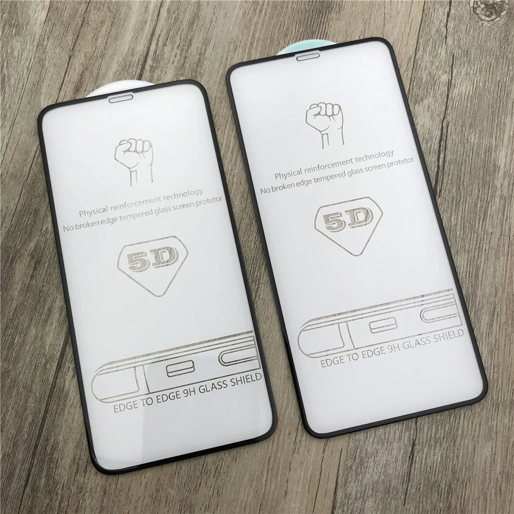 SZYSGSD 10 шт./лот 5D закаленное стекло для iPhone XS/XS Max Защита экрана Защитная пленка Iphone