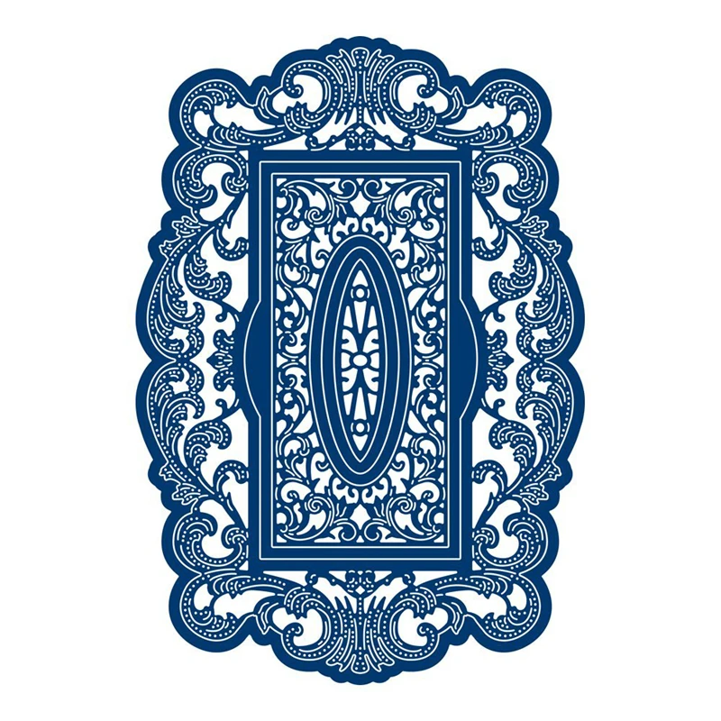 Кружевная прямоугольная Цветочная рамка металлические Вырубные штампы для