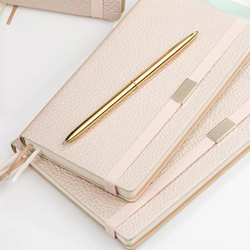 Розовый Шампань Бизнес Офис бандаж блокнот внутренняя бумага карманная линия