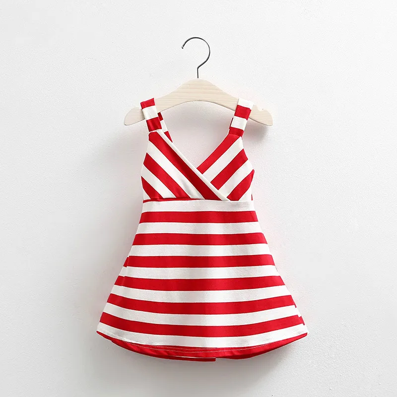 Girls Dress2019 new summer kids dresses for girls cotton dress girl striped short princess girl's clothes | Детская одежда и