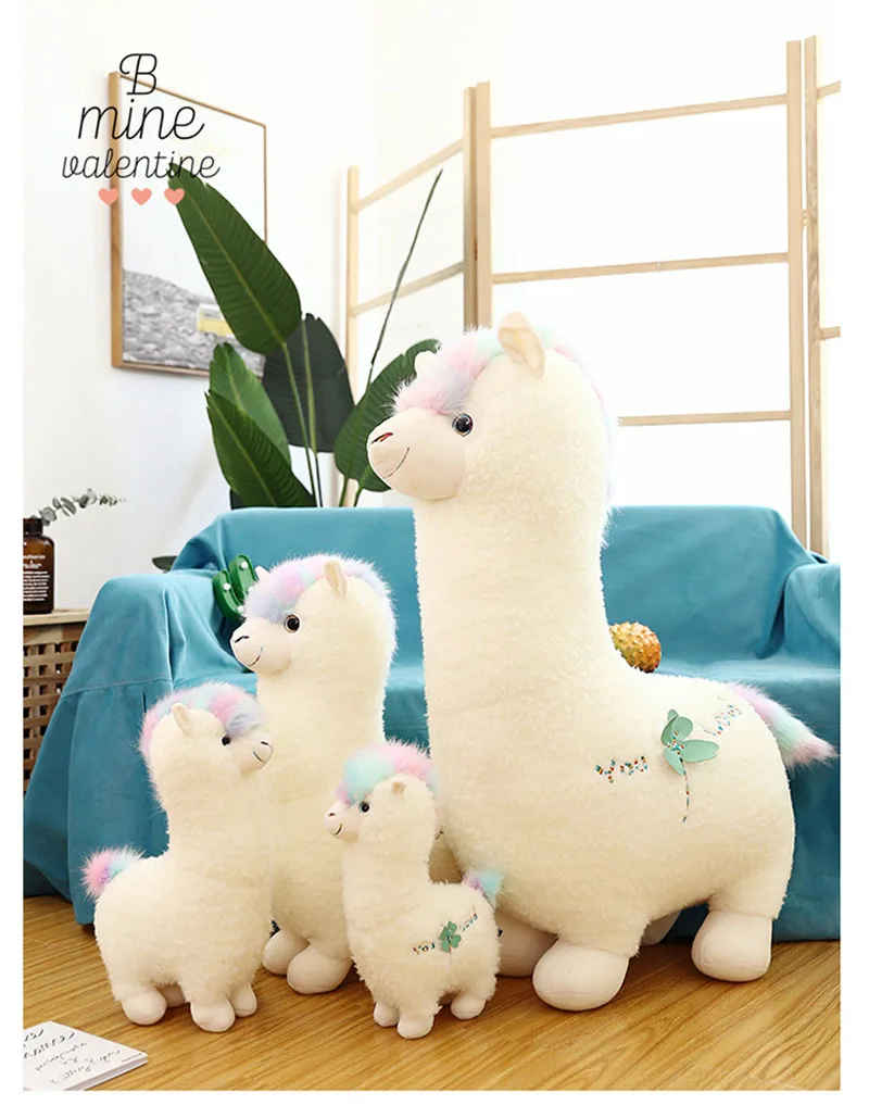 38-70 см Kawaii Alpaca плюшевые игрушки куклы милые Llama Alpacasso мягкие игрушки японская альпака мягкие животные куклы дети подарок