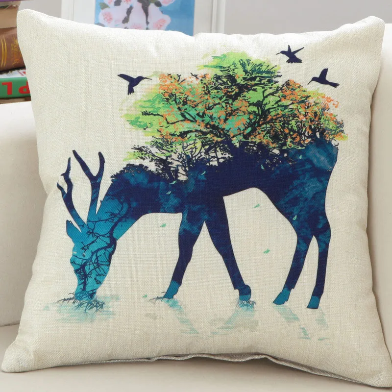 Современный Модный мягкий Чехол на подушку и Комфортный хлопковый льняной чехол