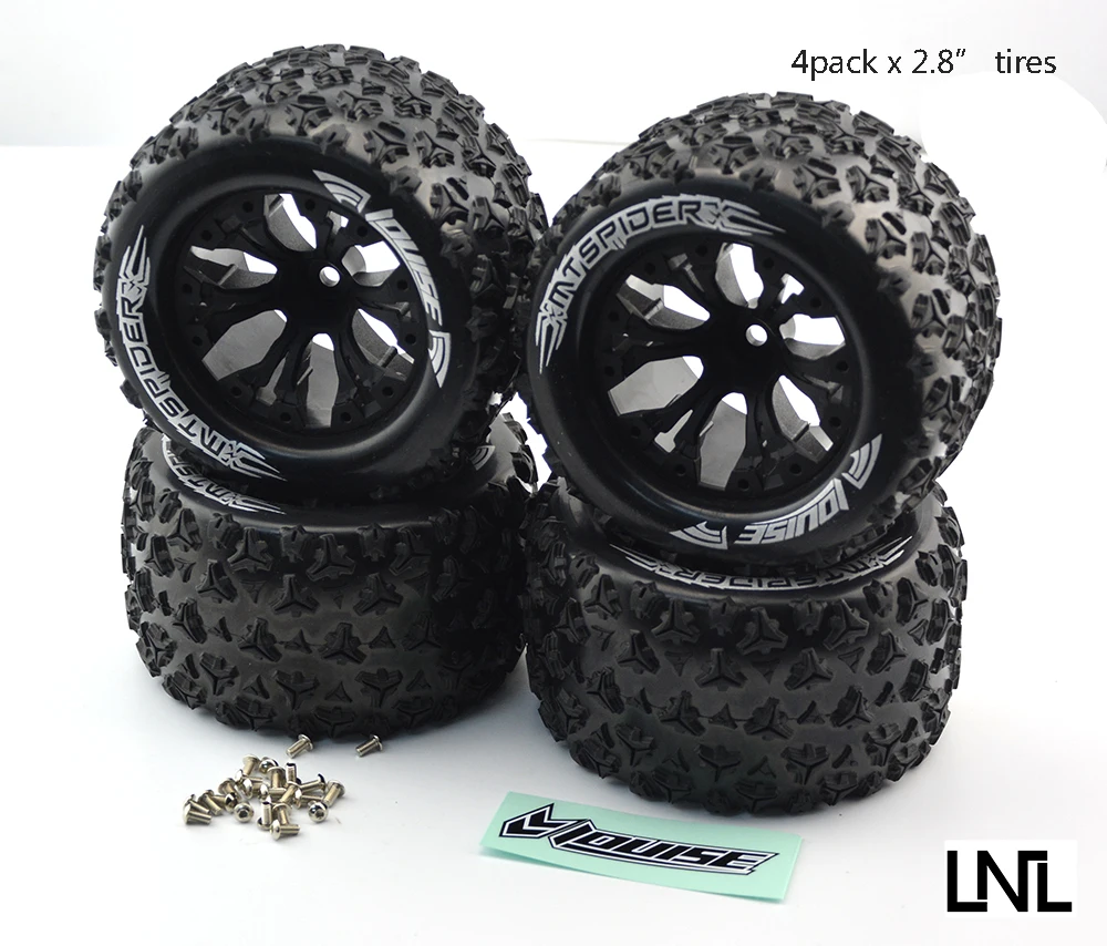 LNL Louise RC 1/8 2 8 &quotMT Rocket шина/колеса 1/2 офсет 4 шт.|rc 1/8|tire tyre wheel1/8 rc |