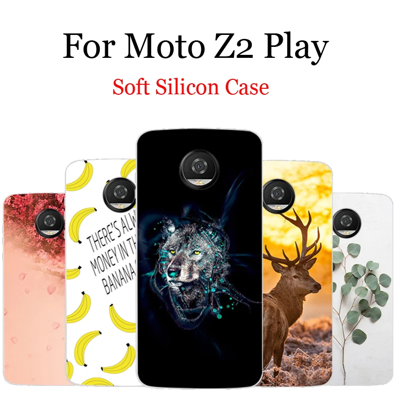 Чехол для Moto Z2 Play XT1710 силиконовая Мягкая задняя крышка Z 2 чехол телефона с