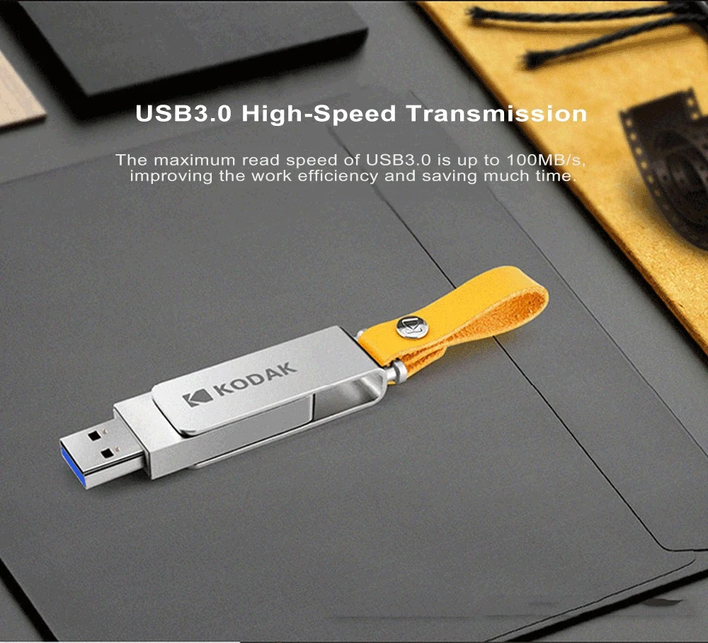 Флеш-накопитель Kodak, USB 3,1, металлический, 16 ГБ, 32 ГБ, 64 ГБ, 128 ГБ, 256 ГБ, USB карта памяти, USB 3,0, флеш-накопитель, u-диск, флешка, USB флешка