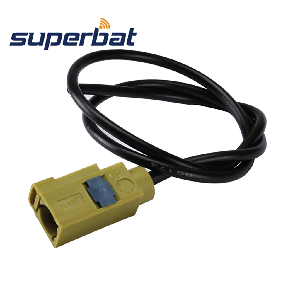 

Superbat Satellitic Radio Antenna Extension Cable Fakra Female "K" Pigtail Cable RG174 40cm