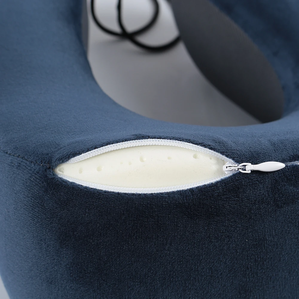 U образная подушка из пены с памятью для шеи портативная путешествий на открытом