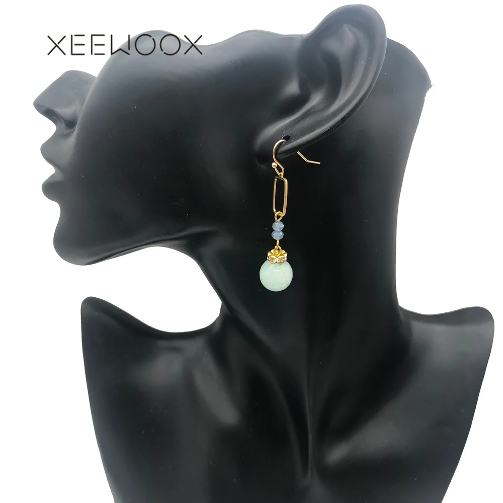 Большой золотой цвет проволочный шар длинное из натурального камня простые