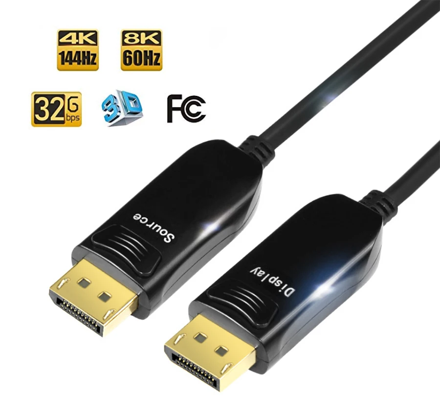 Волоконно оптический кабель displayPort DP к с поддержкой 32 Гбит/с высокоскоростной 8k @