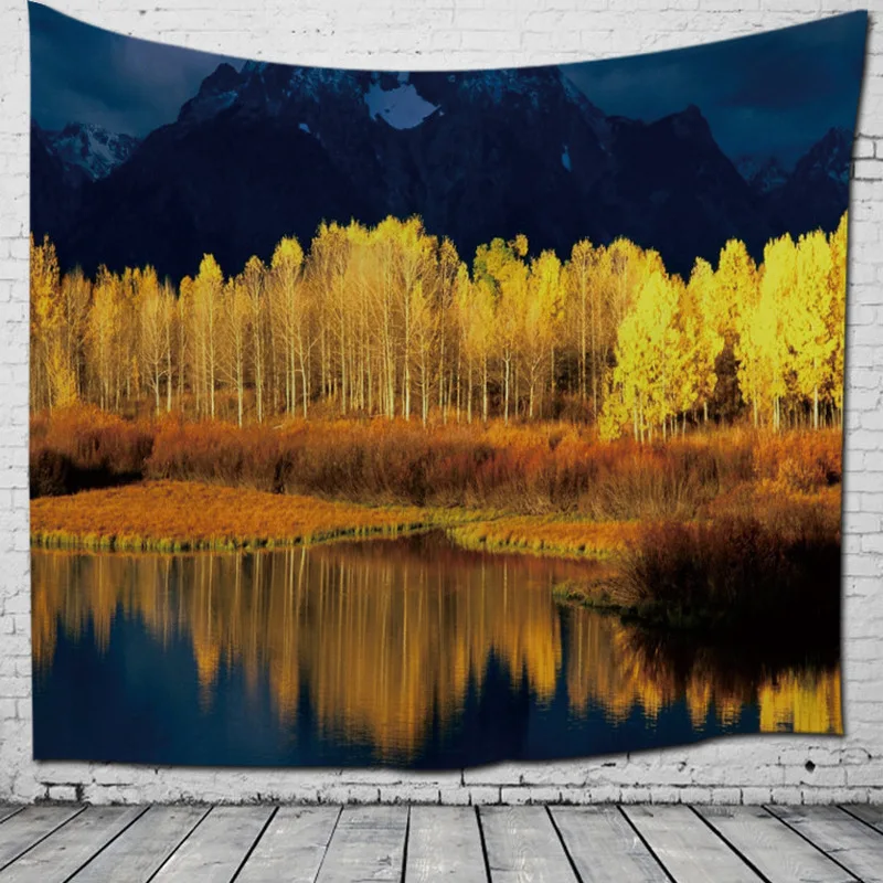 Ins Nordic Jungle Hanging Wall Tapestry Hippie Boho Forest Tapestries For Living Room Travel Summer Beach Towel Home Decor F106 | Дом и сад