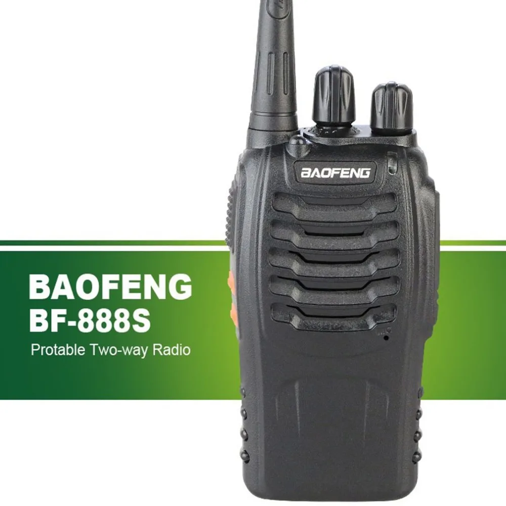 BAOFENG BF-888S 1 шт. рация 16 каналов FM UHF 400-470 МГц 2-way радио приемопередатчик портативное переговорное устройство Дальний Фонарик