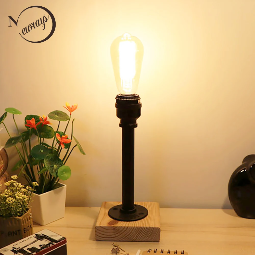 Винтажная черная мастерская в стиле ретро настольная лампа стимпанк с