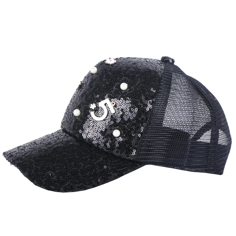 Женская новая летняя шапка красивые шляпы шикарные блестки Украшенные бусинами
