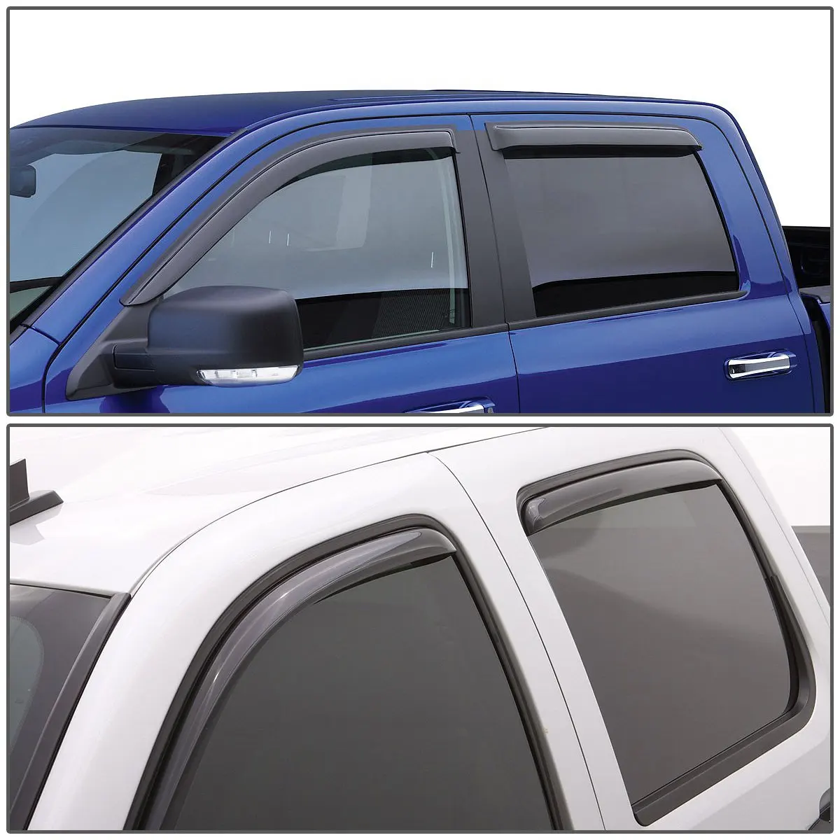 Для Chevy Silverado/GMC Sierra 1st Gen Расширенный Cab ленты на окно козырек Deflector дождь охранник