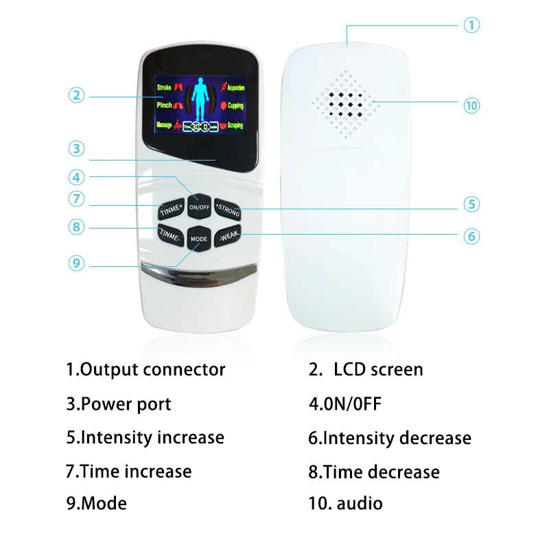 Электронный импульсный стимулятор с дисплеем массажер электрический мышц нерва
