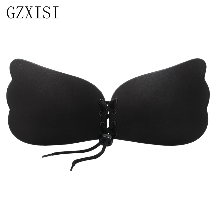 2017 хит продаж сексуальный бюстгальтер пуш-ап силиконовый большой размер черный