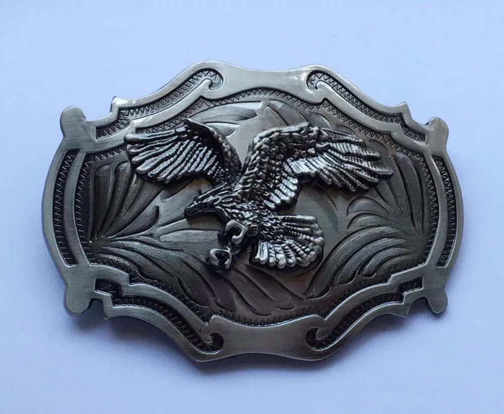 Металлическая пряжка для ремня Flying Eagle в западном стиле подходит шириной 4 см с