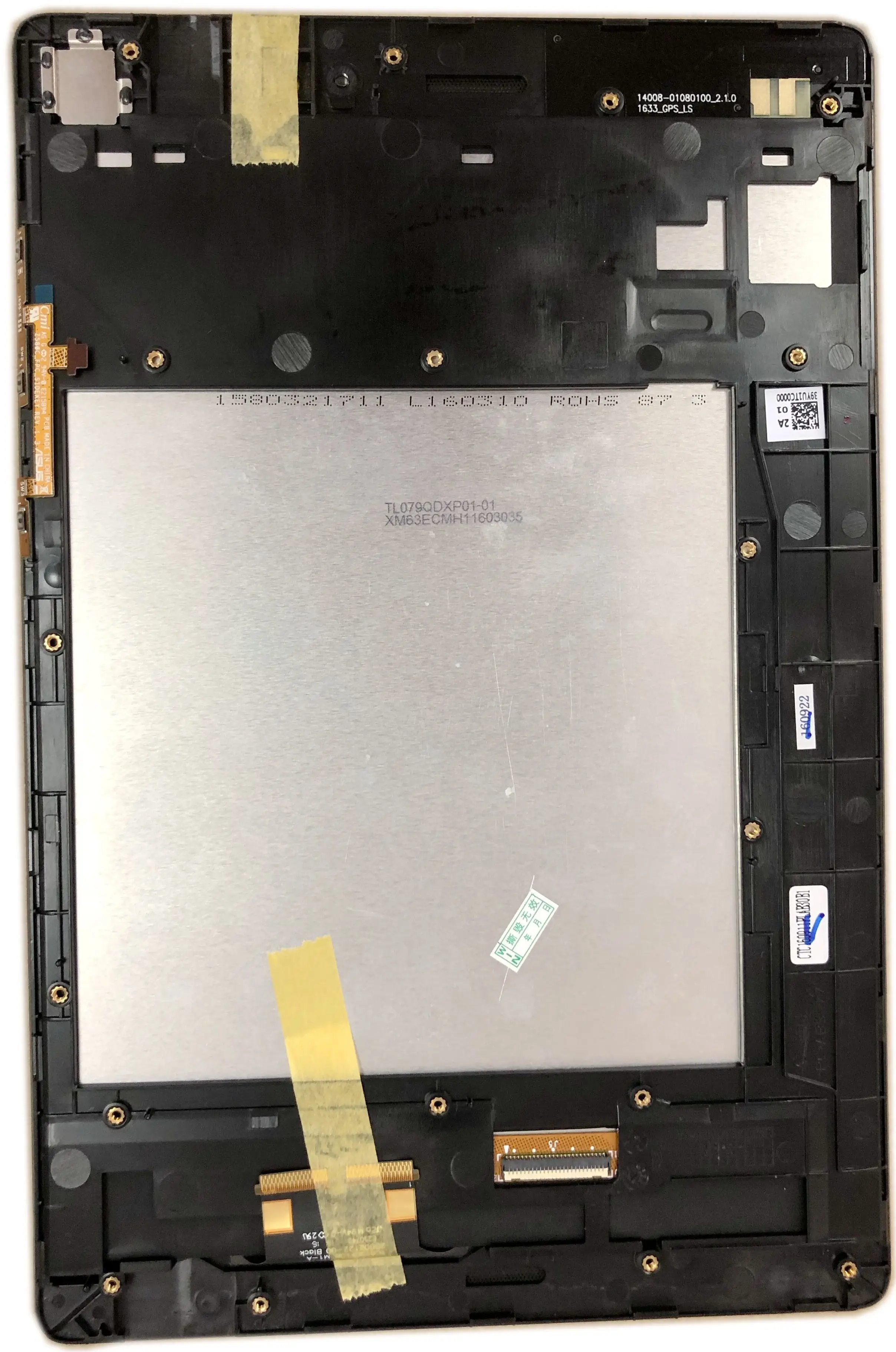 Для ASUS ZenPad S 8,0 Z580 Z580C P01M TC079GFL06 TL079QDXP01-01 ЖК-светодиодный сенсорный экран дигитайзер стеклянная сборка черная рамка