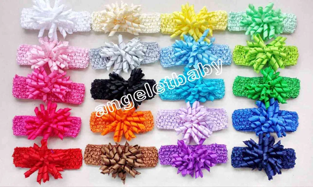 Цветочные банты для волос 300 шт вафельная повязка + 3 5 &quotкоркер атласная заколка