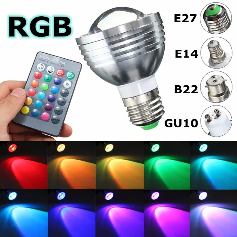 Светодиодный свет лампы E27/B22/GU10/E14 5 W светодиоидная лампа с регулируемой яркостью